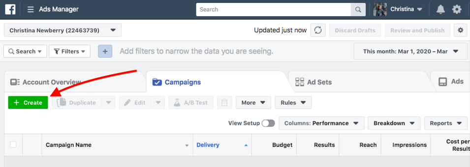 a picture on how to begin the campaign process for google ads