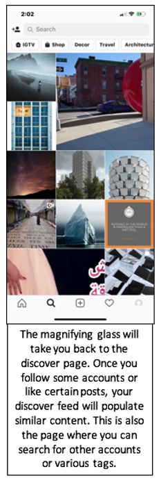 Discover page on Instagram for small businesses