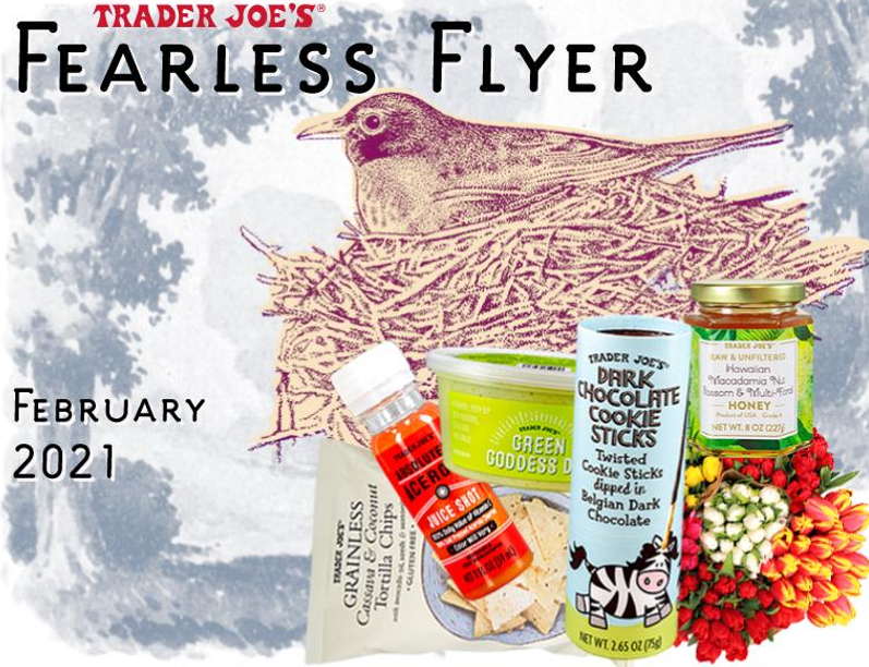 A picture of Trader Joe's using promotional strategies to encourage the sales of items like cookie sticks using a picture of a bird in its nest.