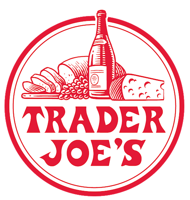 A picture of Trader Joe's logo. This can be used as part of the promotional strategies as the brand name and logo are heavily intertwined